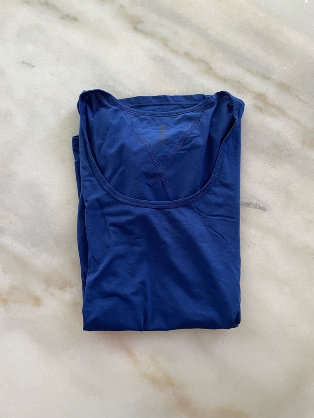 Lucy Classic Scoop Neck Tank Top - Deep Royal Blue size S